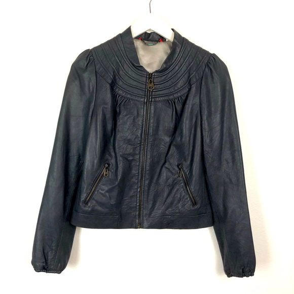 Doma Jackets & Blazers - Doma gray genuine leather zip up jacket